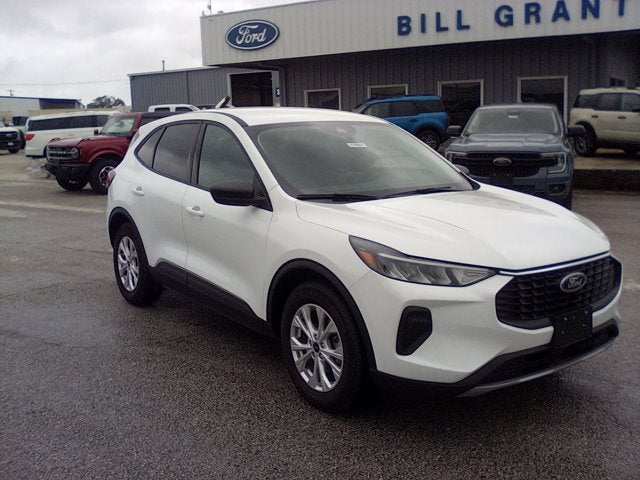 2025 Ford Escape Active in White — front three-quarter view