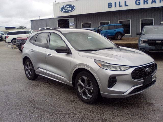 2024 Ford Escape ST-Line in Silve — front three-quarter view