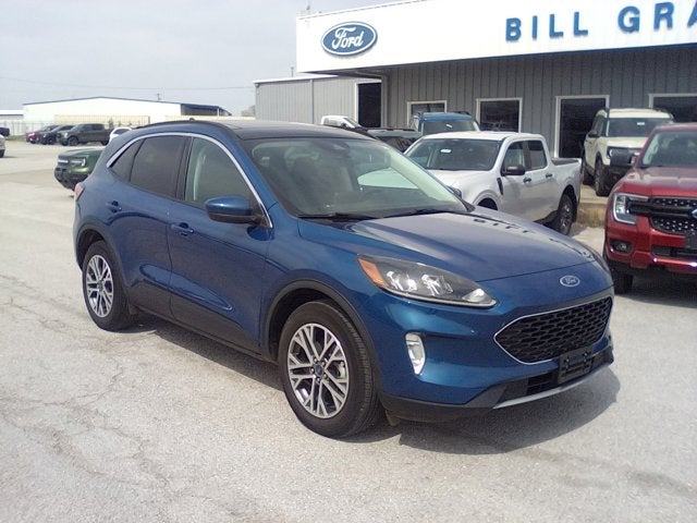 2022 Ford Escape SEL in Blue — front three-quarter view