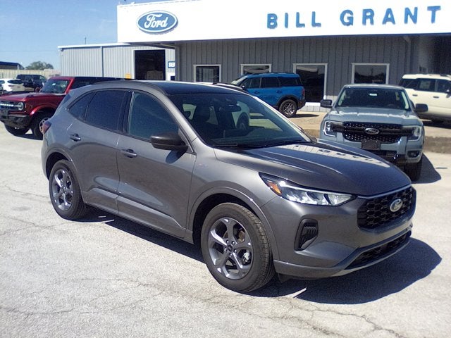 2024 Ford Escape ST-Line in Gray — front three-quarter view