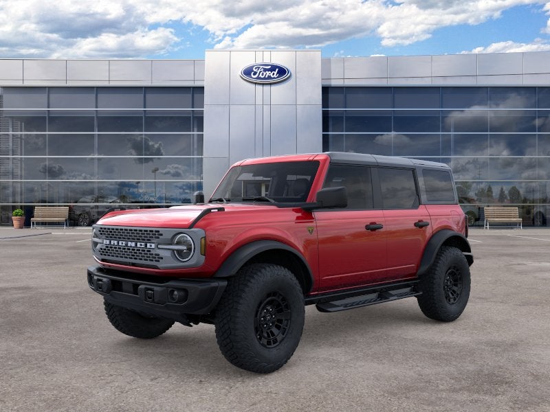 2026 Ford Bronco Badlands in Red — front three-quarter view