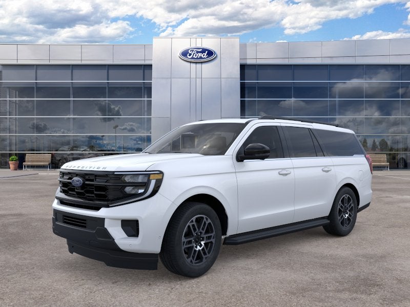 2025 Ford Expedition Max Active in White — front three-quarter view