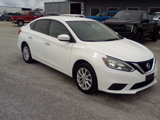 2017 Nissan Sentra S in Fresh Powder — front three-quarter view