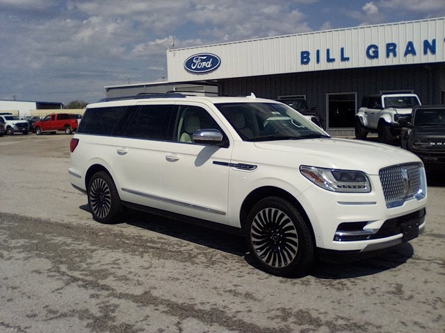 2021 Lincoln Navigator L Black Label in White — front three-quarter view